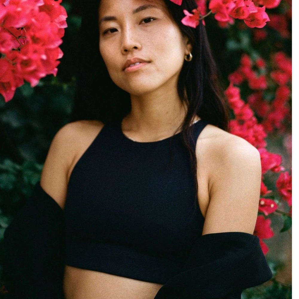 Girlfriend Collective Black Topanga Halter Bra